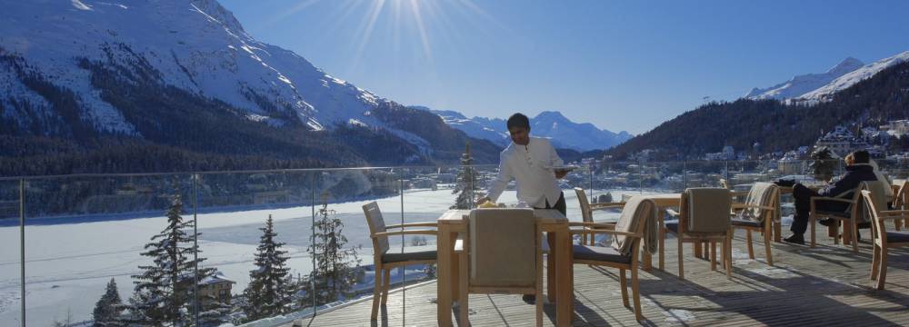 Lobby und Sonnenterasse, St. Moritz in St. Moritz