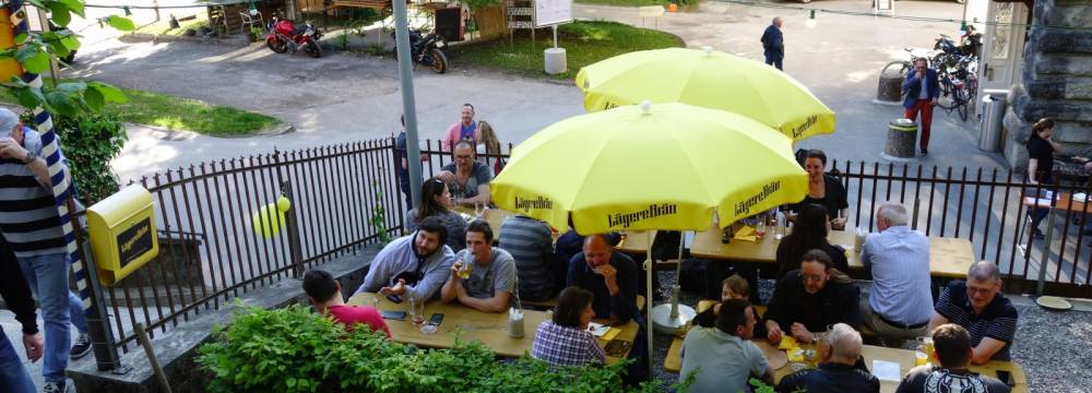 Restaurants in Wettingen: Biergarten Lgerebru