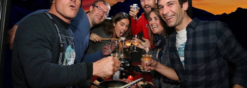 Fondue in the Sky in Villars-sur-Ollon