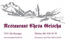 Logo von Restaurant Chesa Grischa in Sils-Baselgia im Engadin