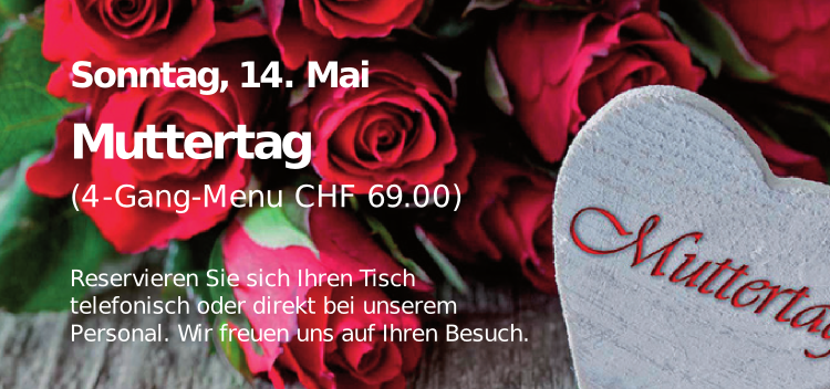 Muttertag - 4 Gang Menü