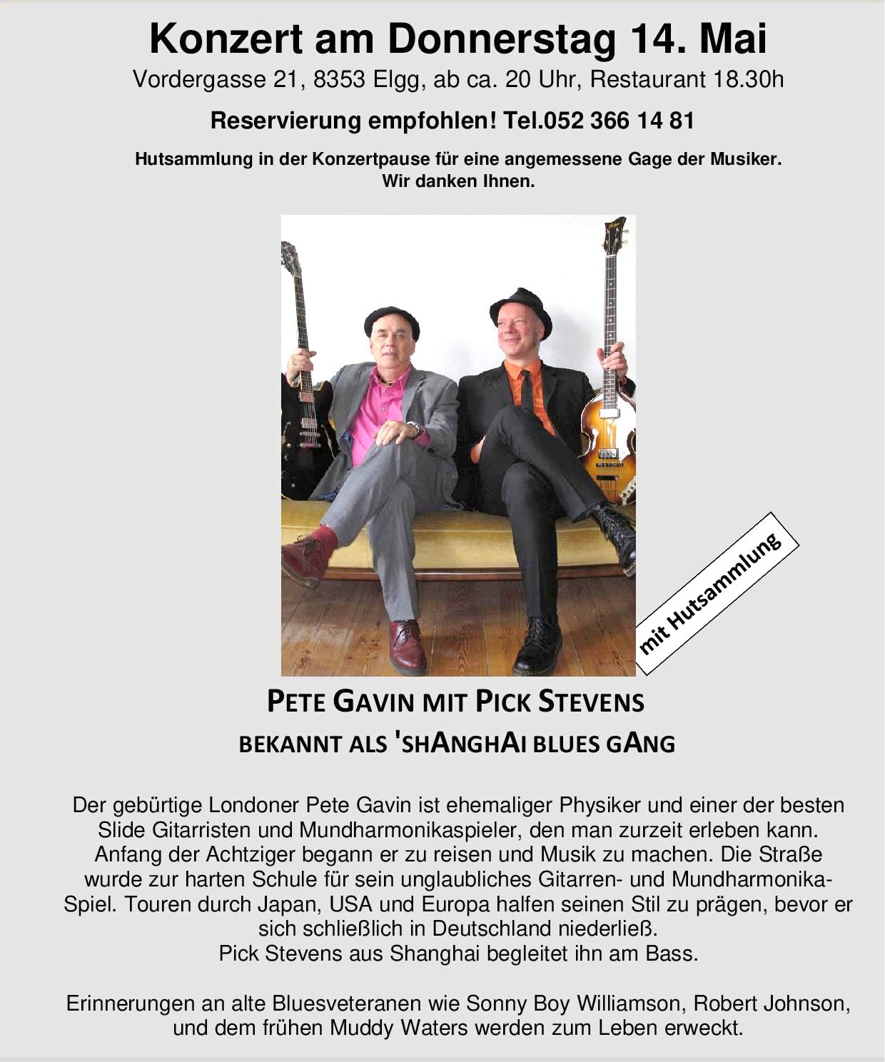Pete Gavin und Pick Stevens: Shanghai Blues Gang