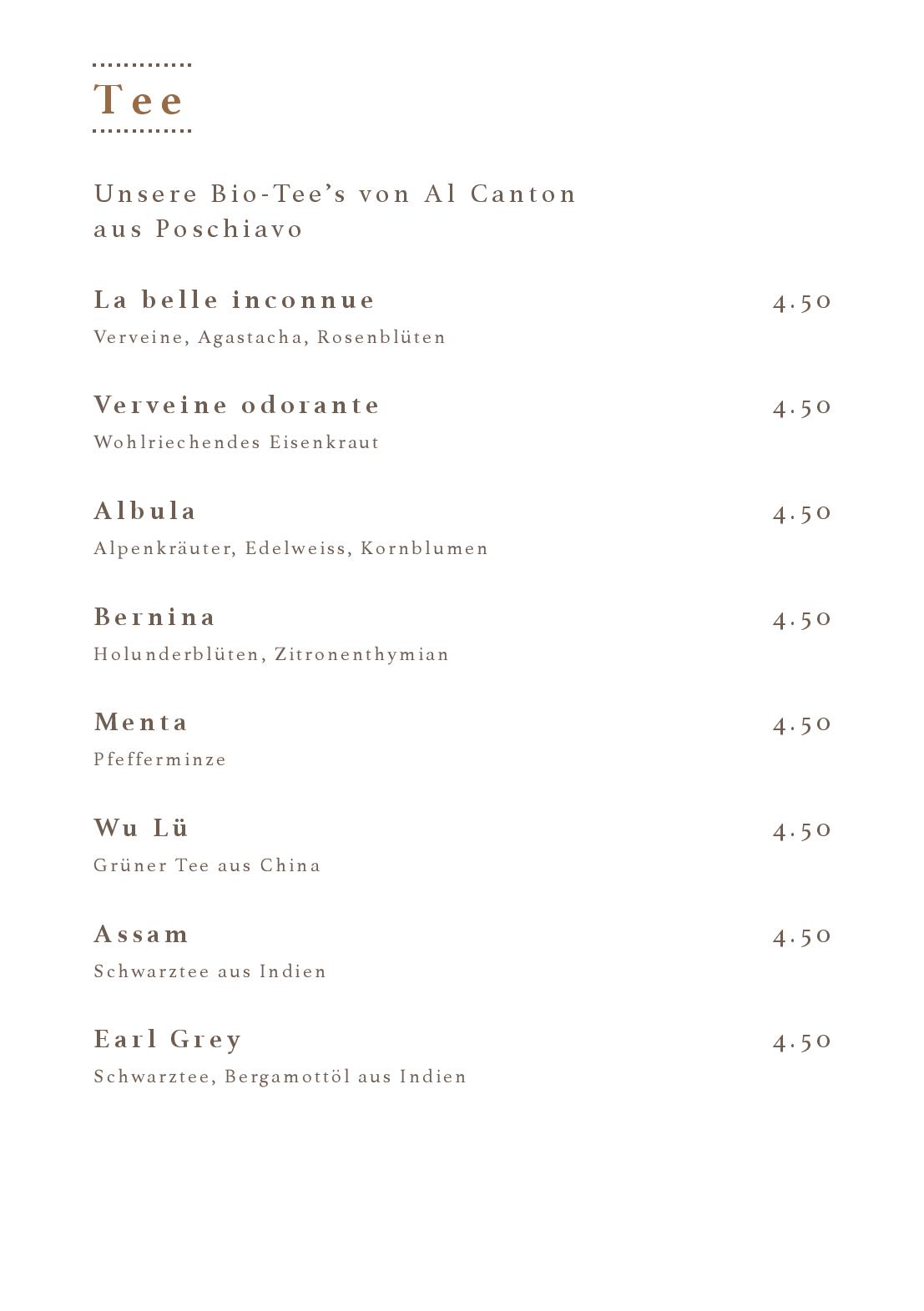 Speisekarte Cafe Bar La Moka in Wil, Seite 5