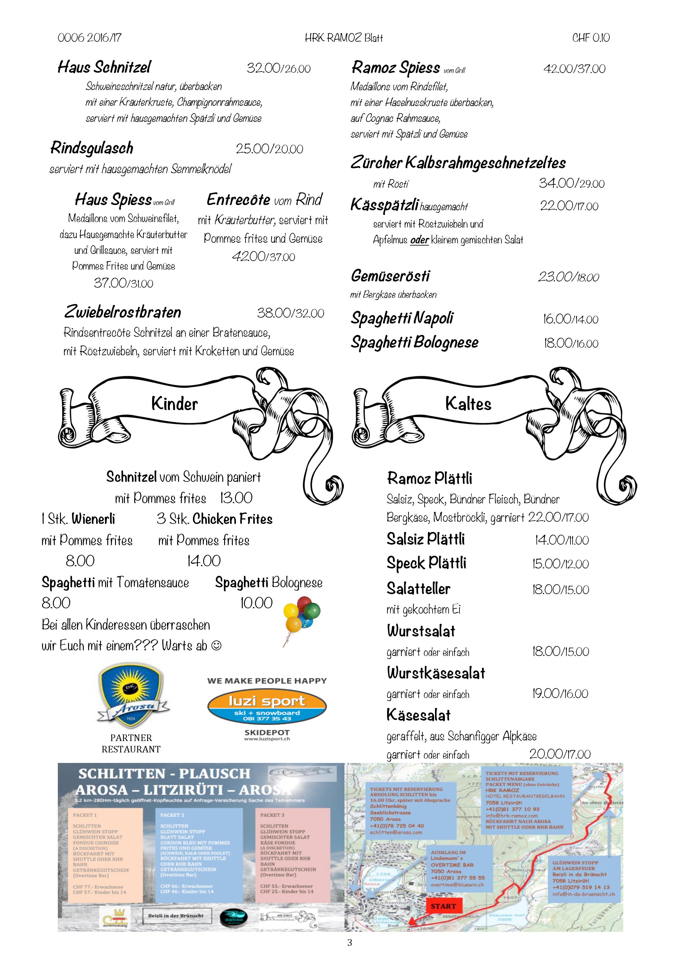 Speisekarte Restaurant Ramoz in Litziruti, Seite 3