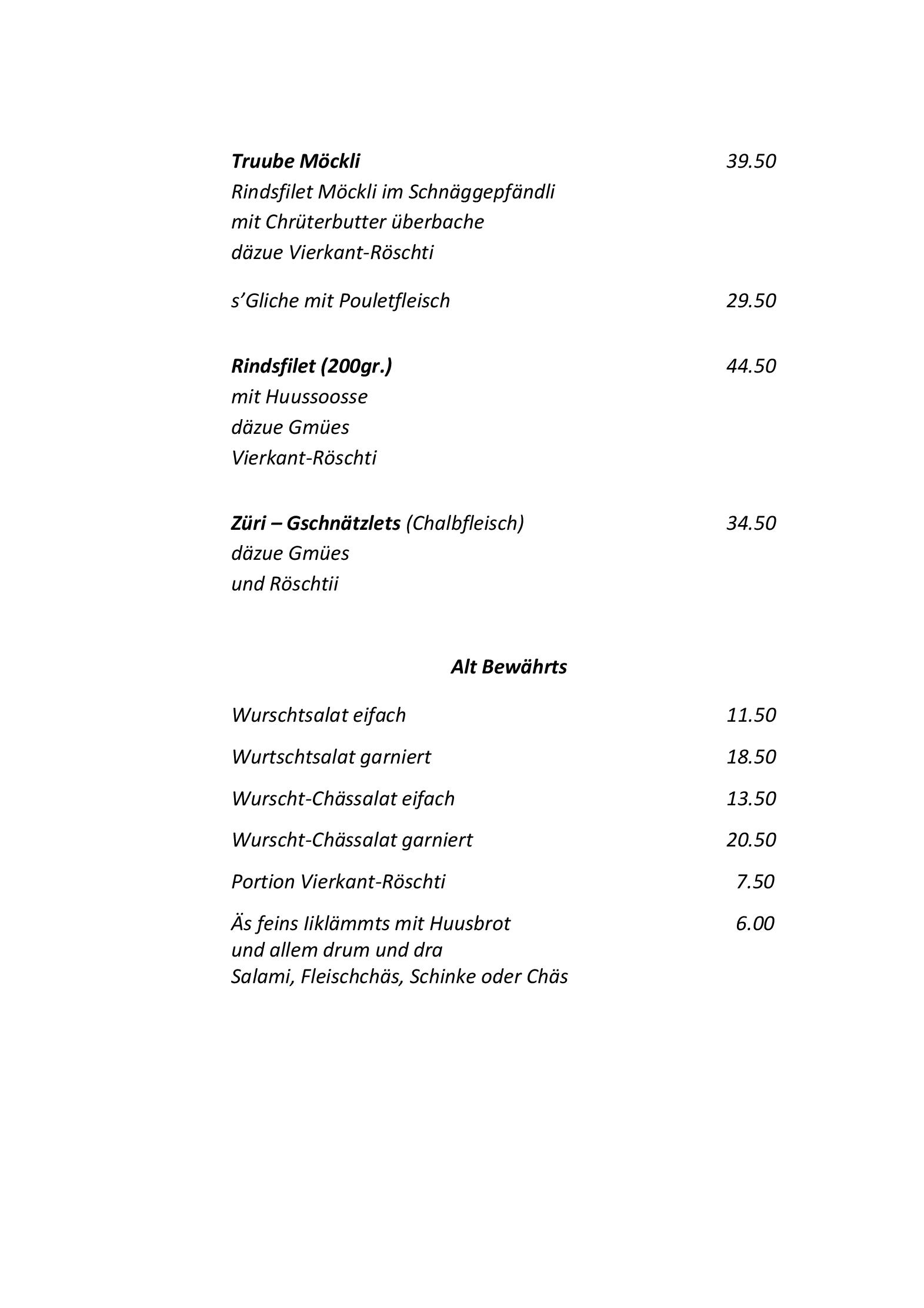 Speisekarte Traube in Rudolfingen, Seite 4