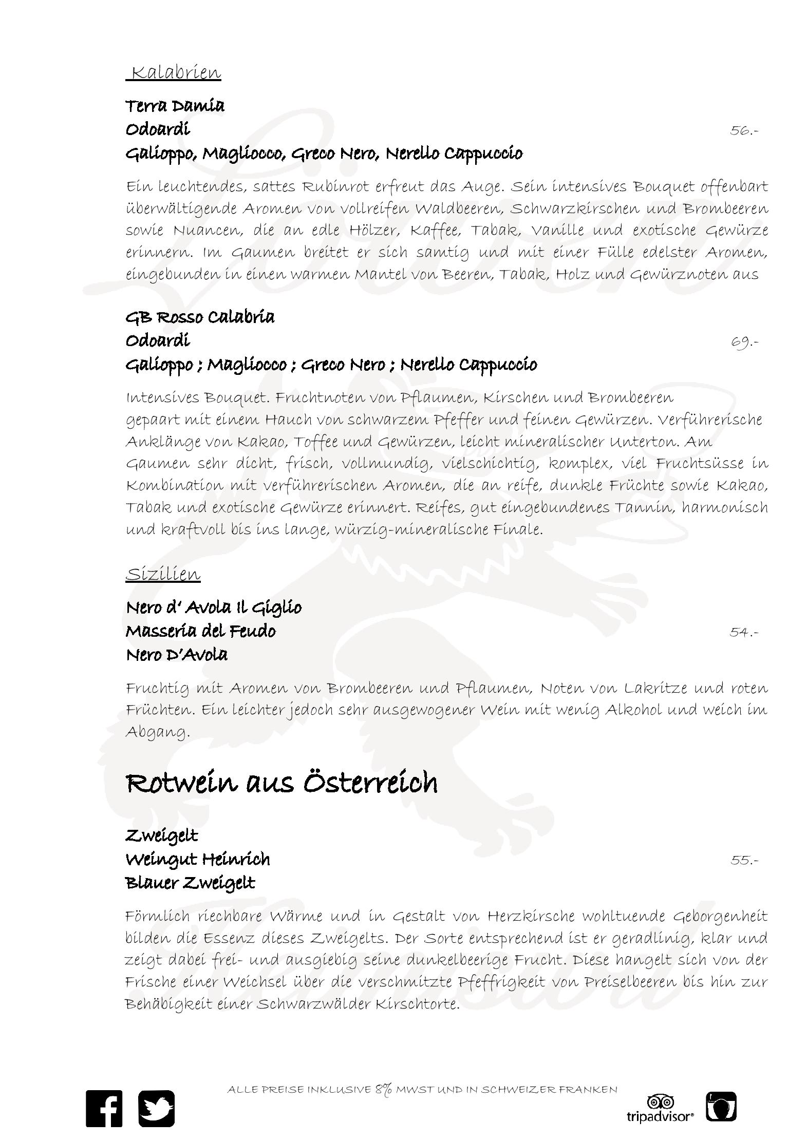 Speisekarte Zum Löwen in Heimiswil, Seite 5