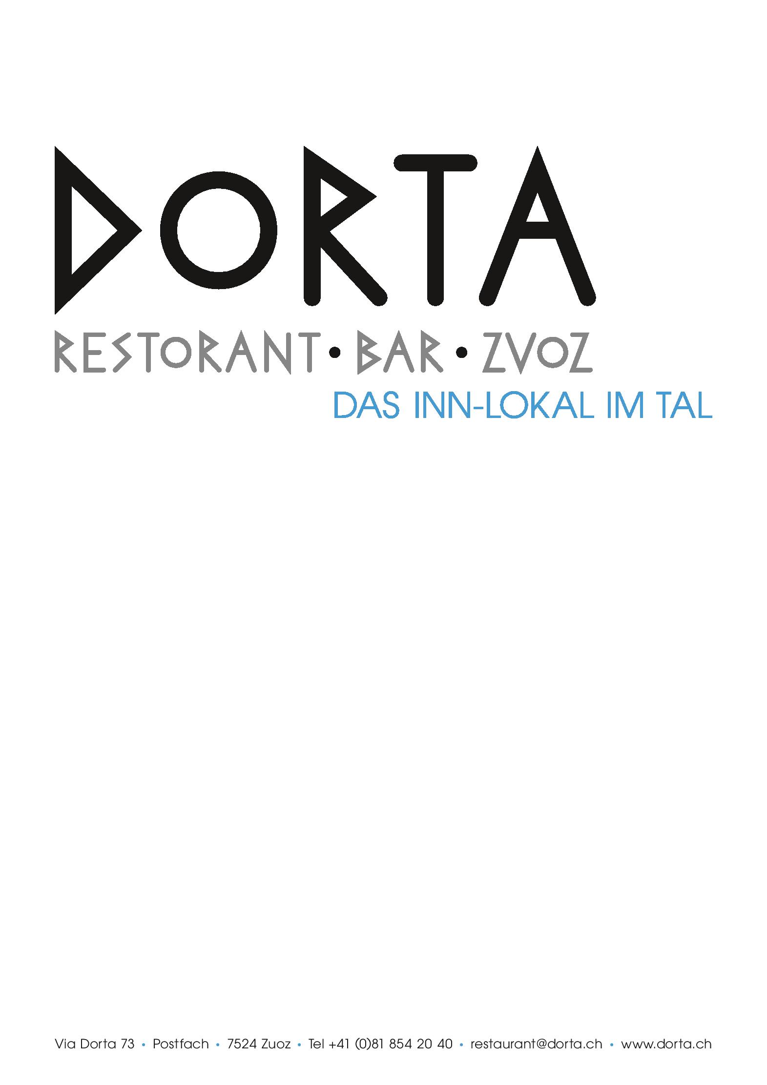 Speisekarte DORTA in Zuoz, Seite 15