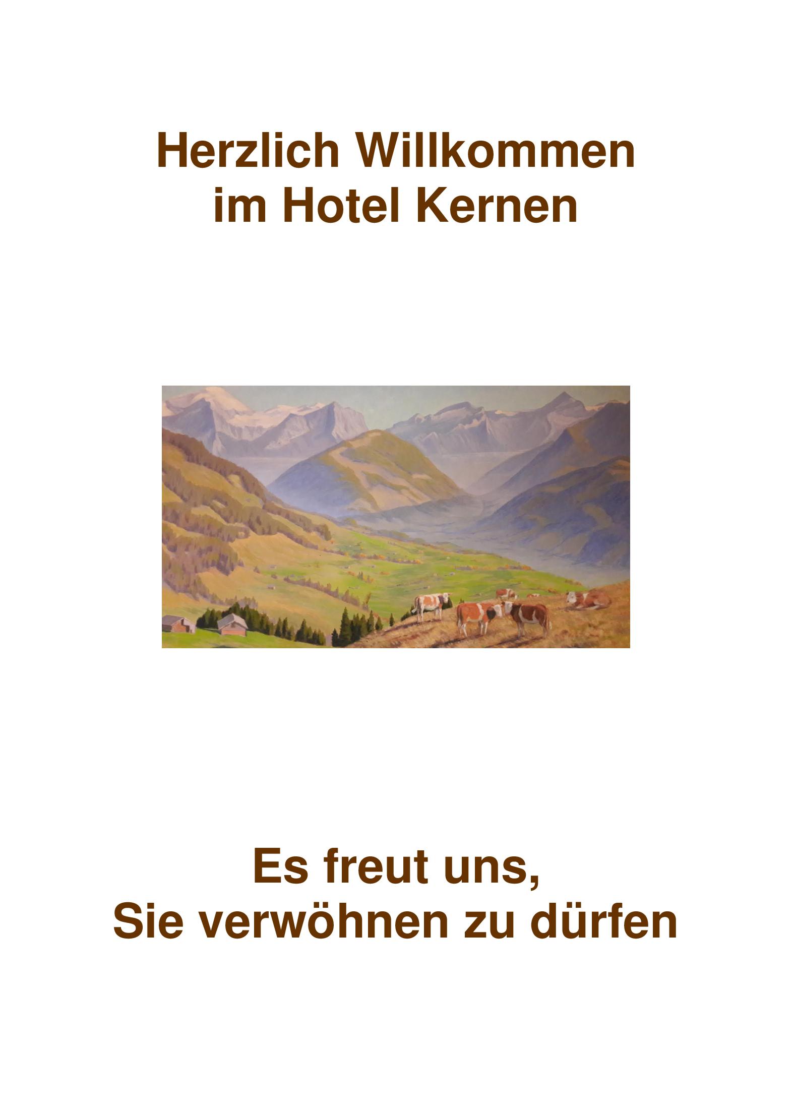 Speisekarte Restaurant Kernen in Schönried, Seite 8
