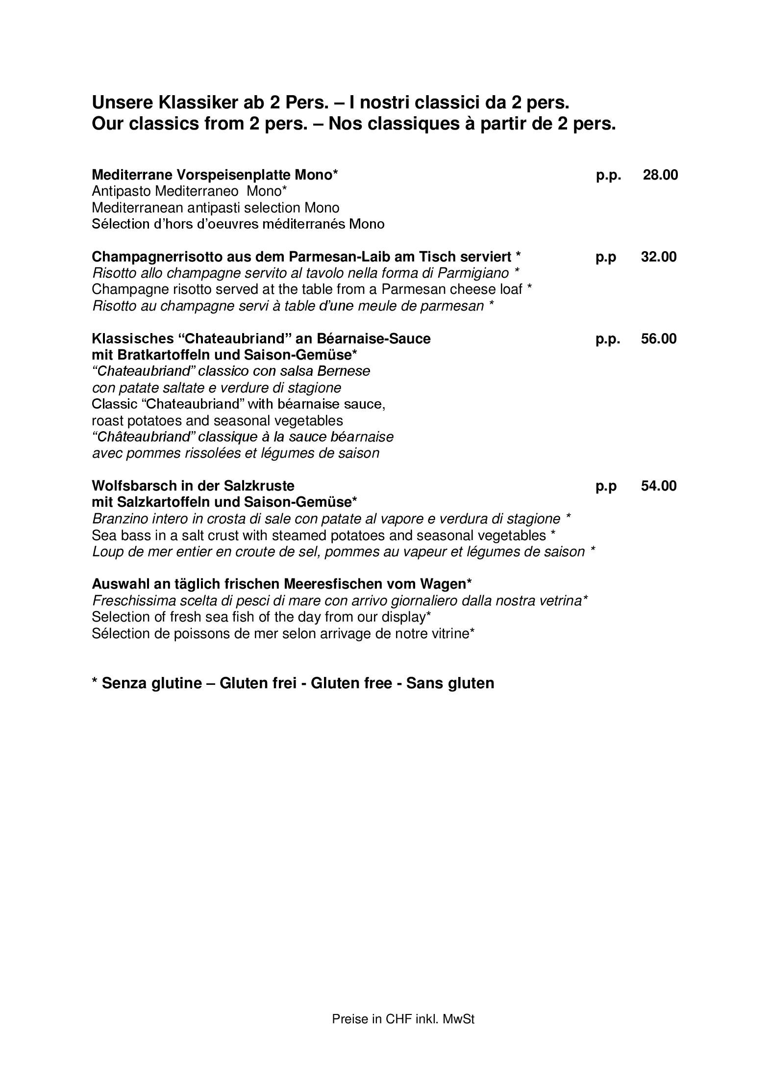Speisekarte Mono - Monopol in St. Moritz, Seite 4