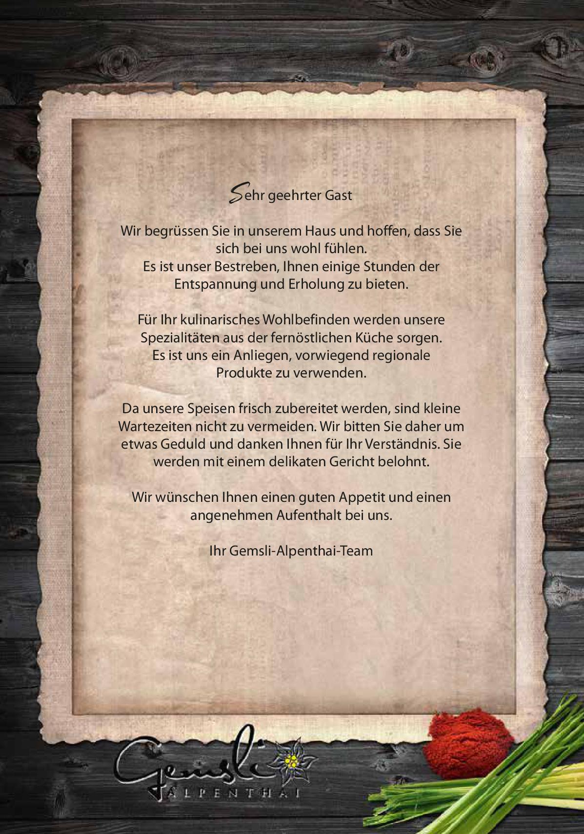 Speisekarte Gemsli Alpenthai in Altstatten, Seite 7