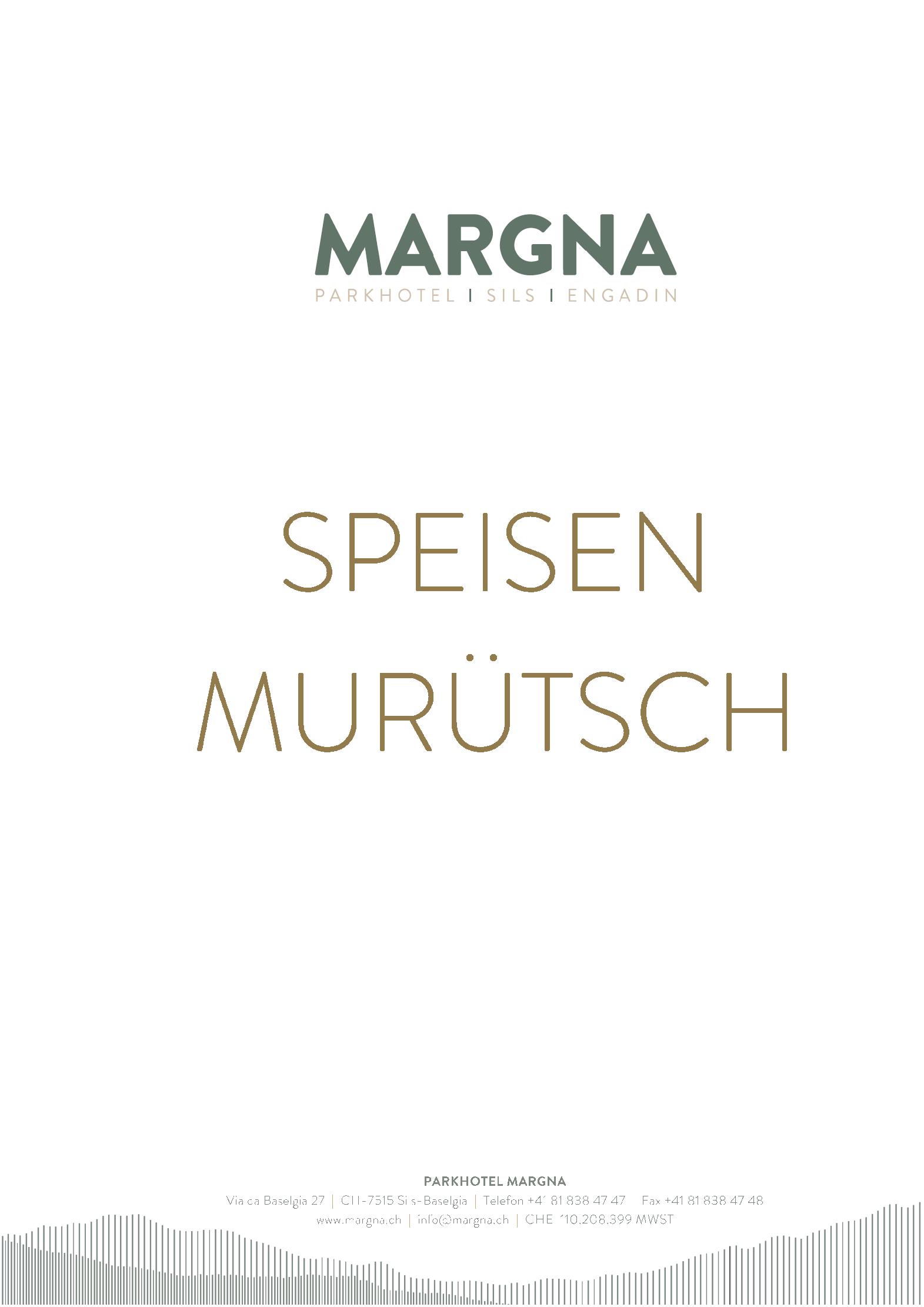 Speisekarte Enoteca & Osteria Murutsch in Sils im Engadin, Seite 7
