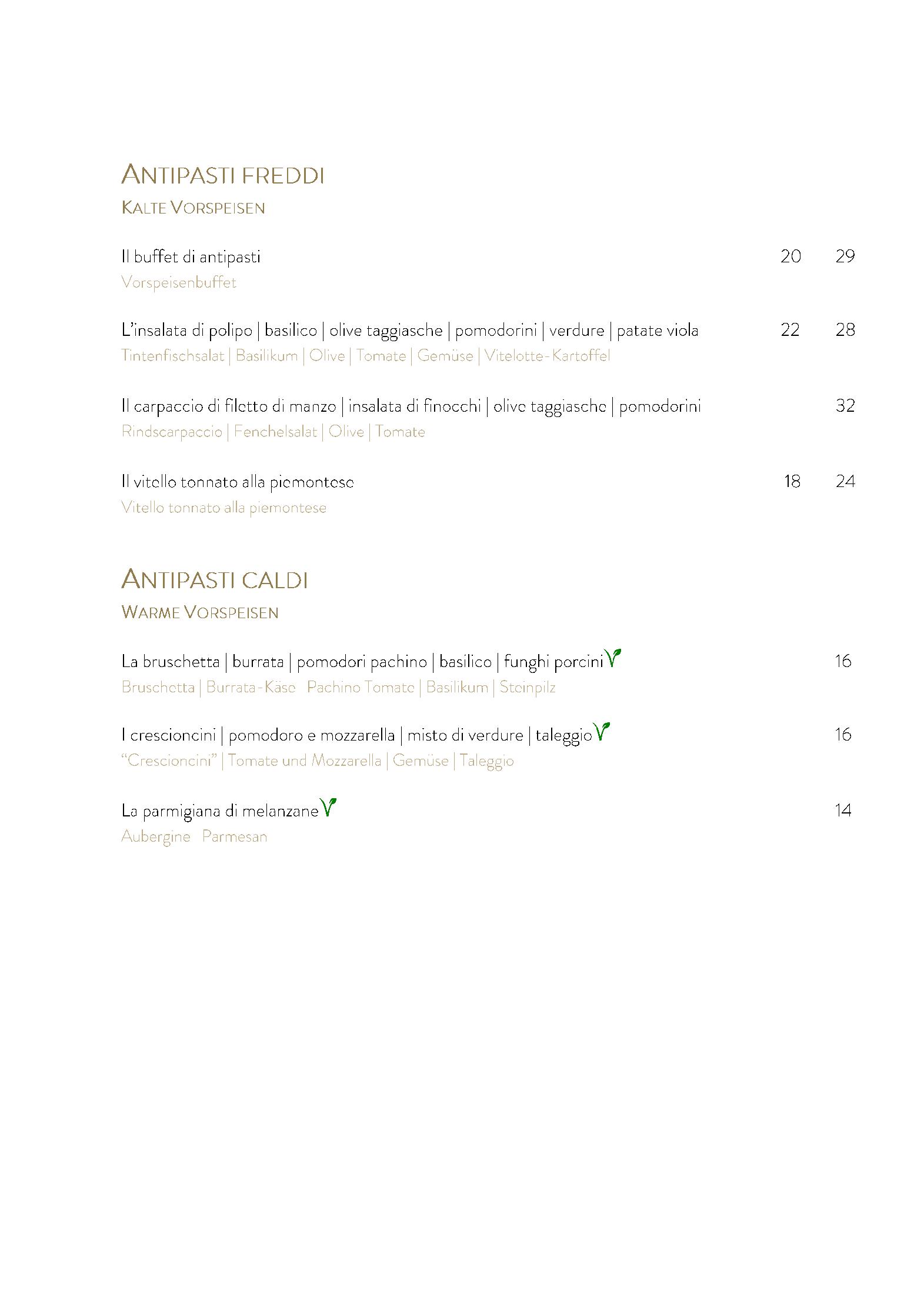 Speisekarte Enoteca & Osteria Murutsch in Sils im Engadin, Seite 6