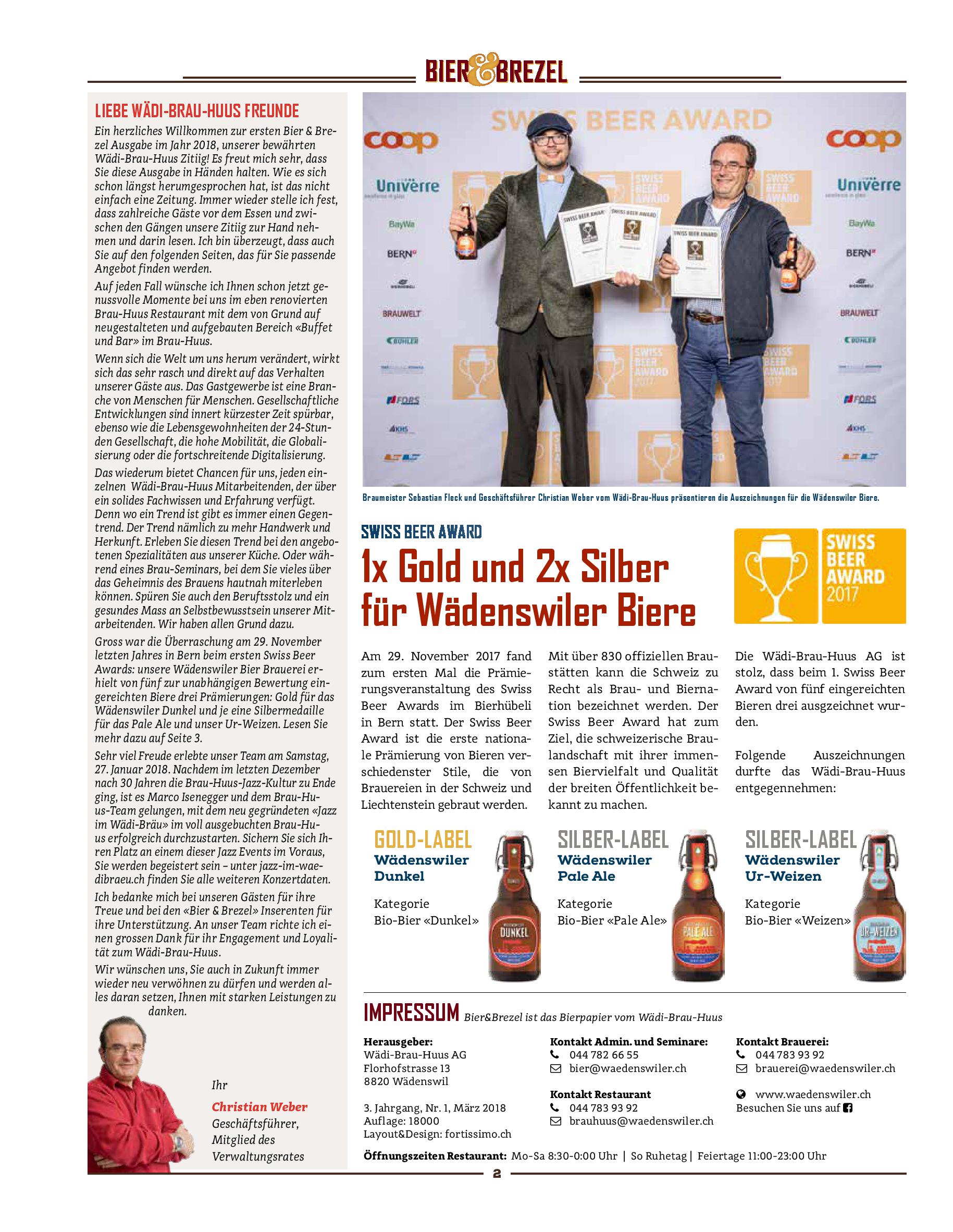Speisekarte Wädi-Brau-Huus in Waedenswil, Seite 17