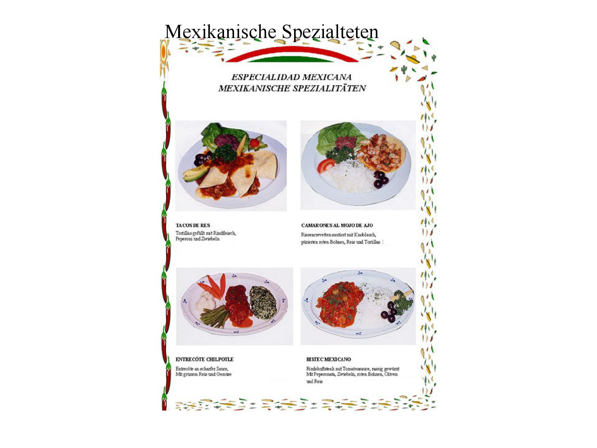 Speisekarte Don Pepe in Kleinlutzel, Seite 3