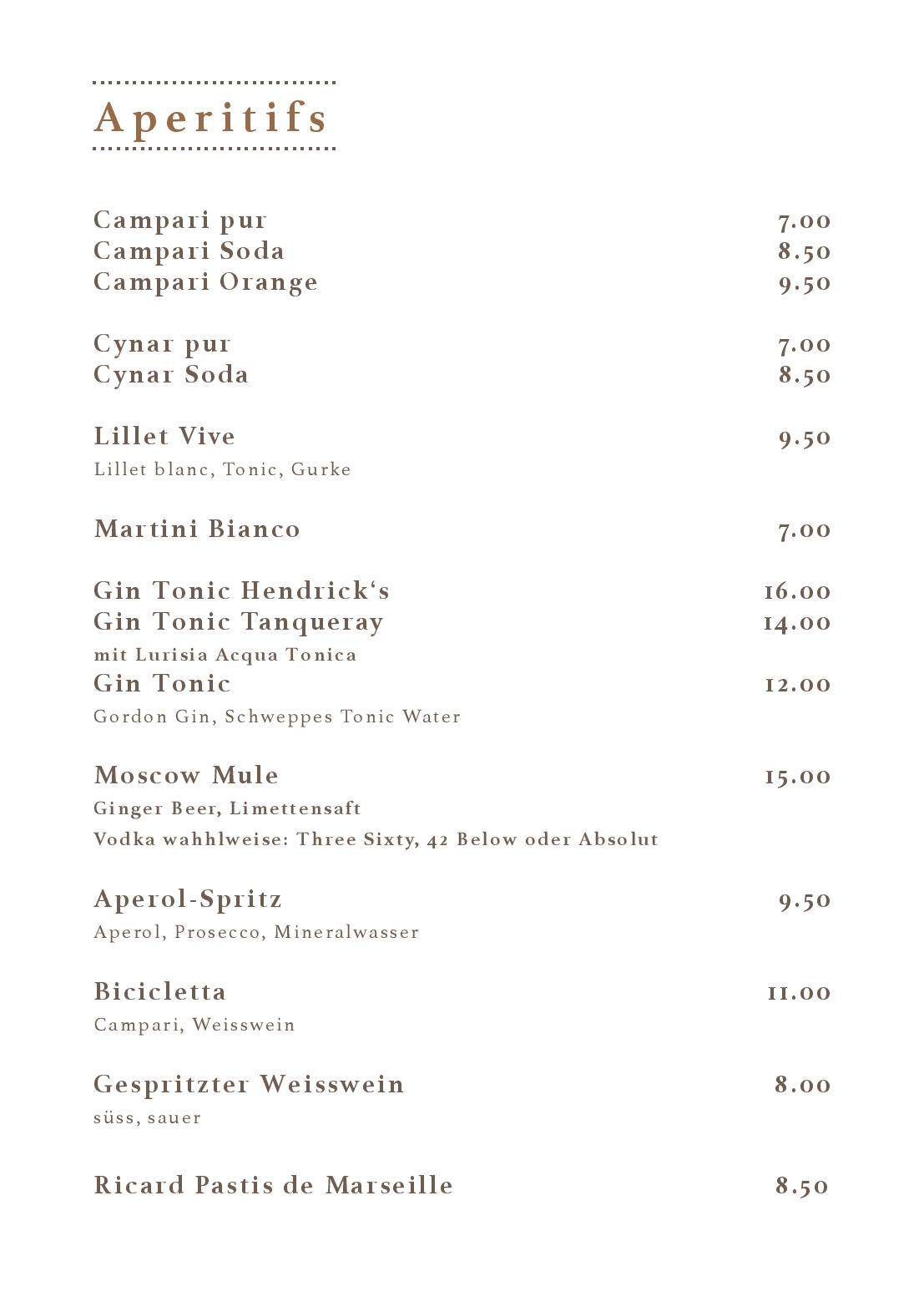 Speisekarte Cafe Bar La Moka in Wil, Seite 32