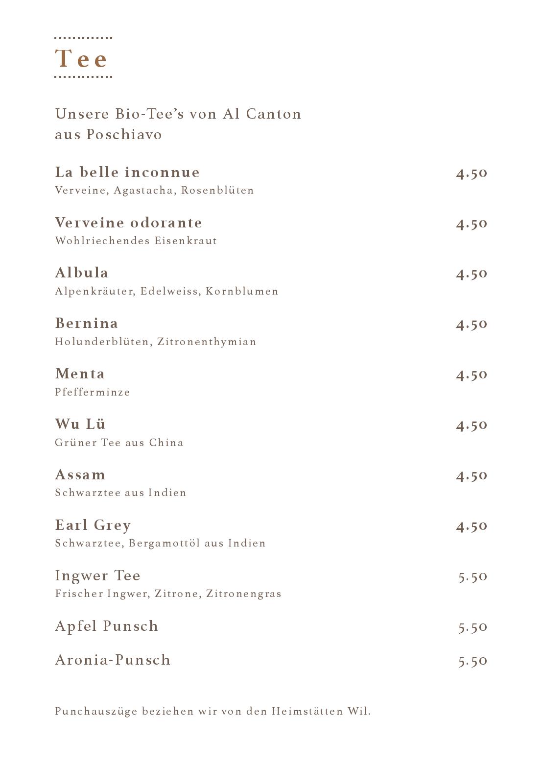 Speisekarte Cafe Bar La Moka in Wil, Seite 21