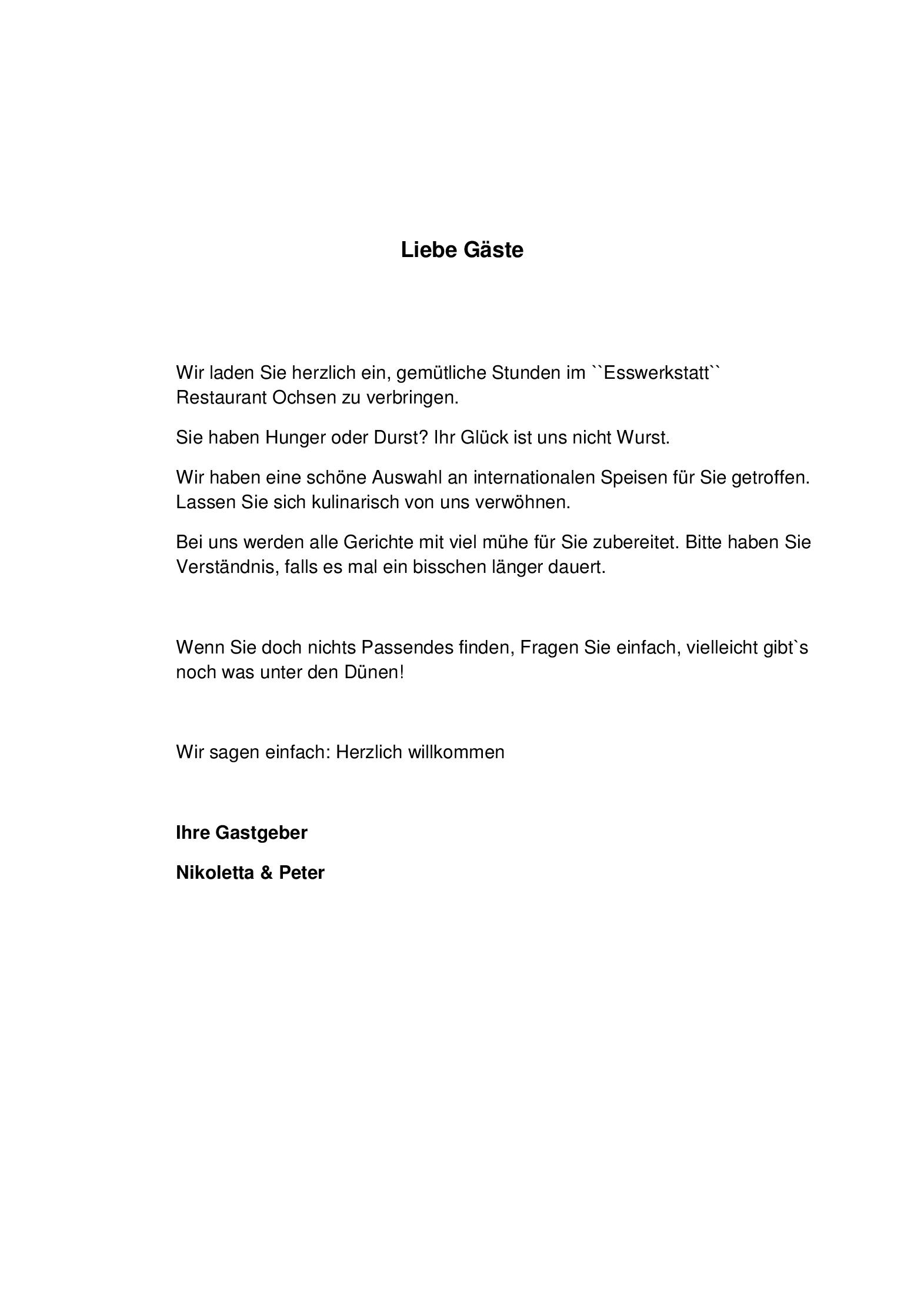 Speisekarte Gasthaus Ochsen in Tagerwilen, Seite 4