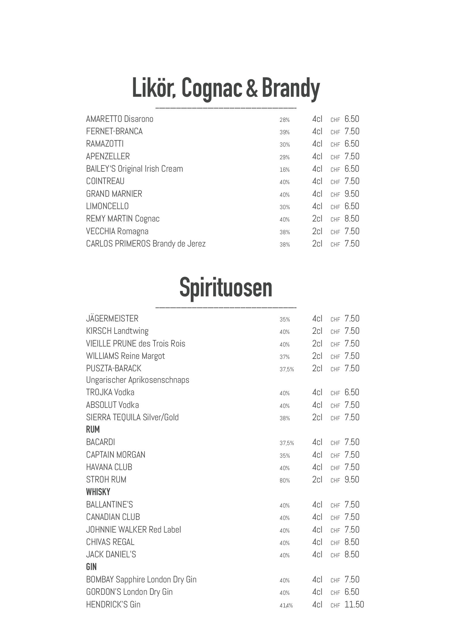 Speisekarte Seerestaurant Luetzelau in Weggis, Seite 5