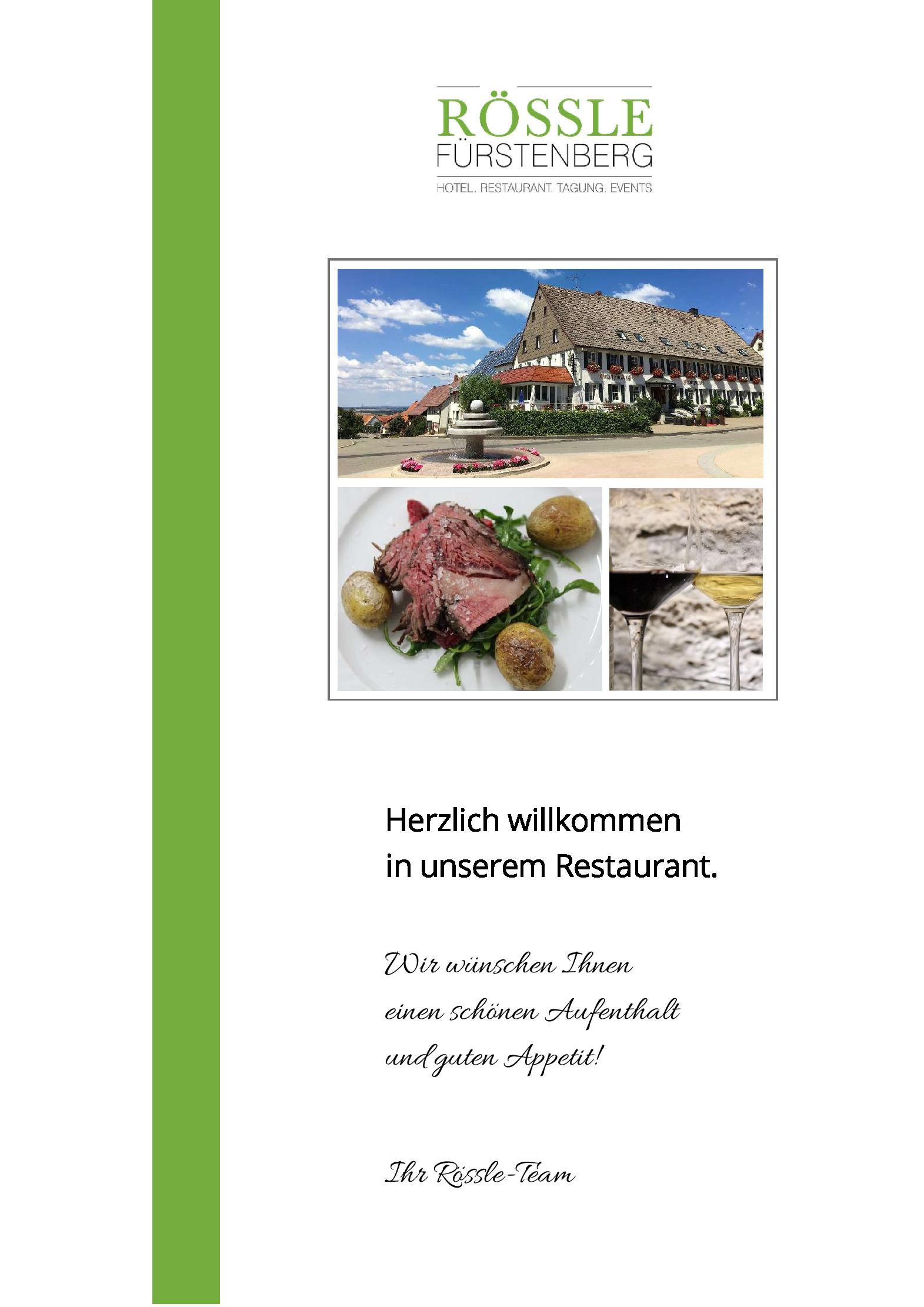 Speisekarte Rössle in Hüfingen Fürstenberg, Seite 8