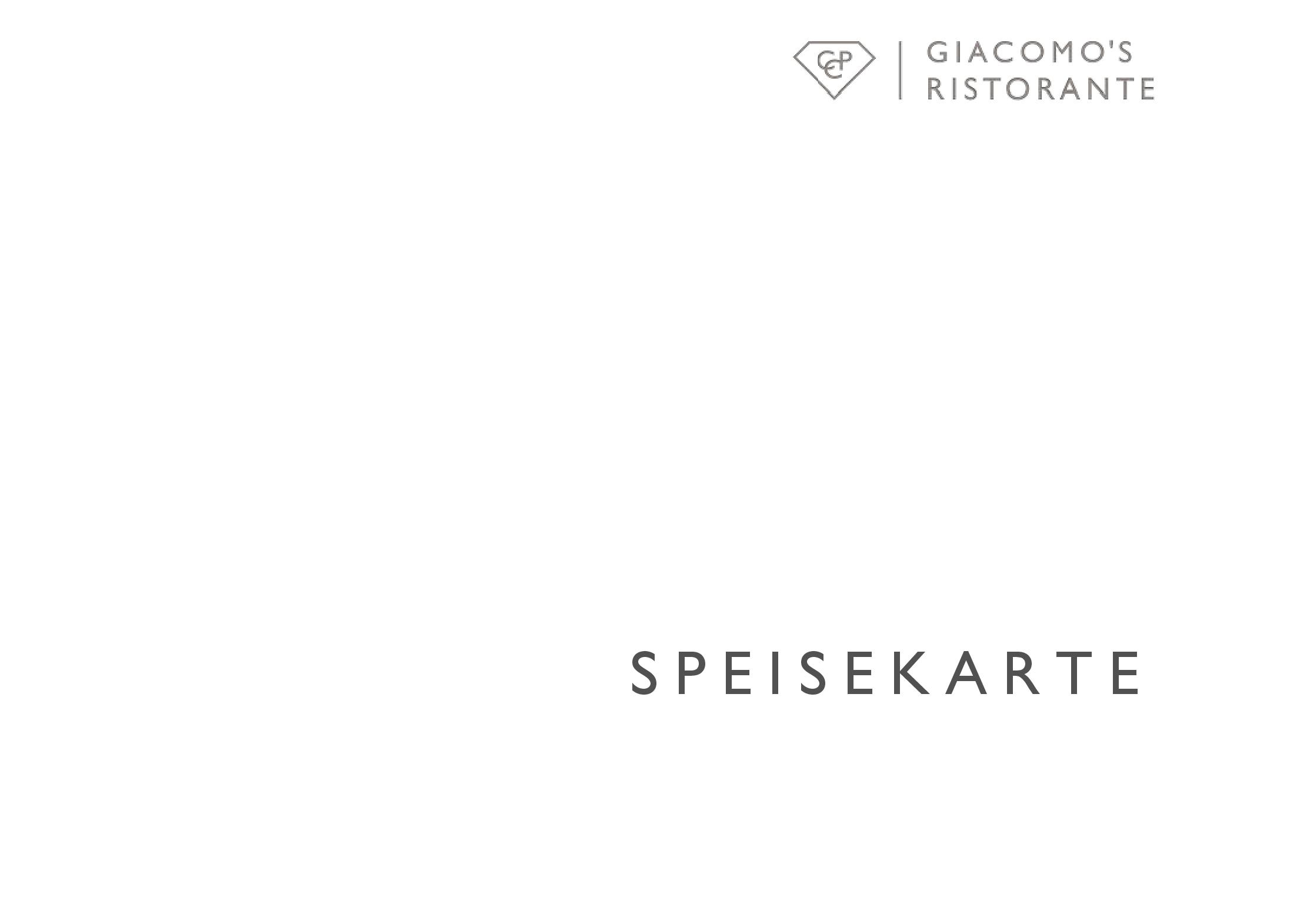 Speisekarte Cresta Palace Giacomo s in Celerina, Seite 1