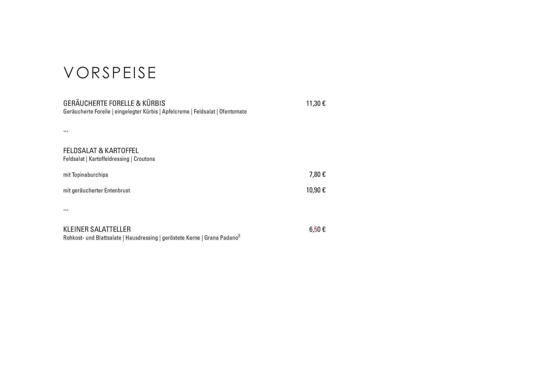 Speisekarte Mohren in Reichenau, Seite 2