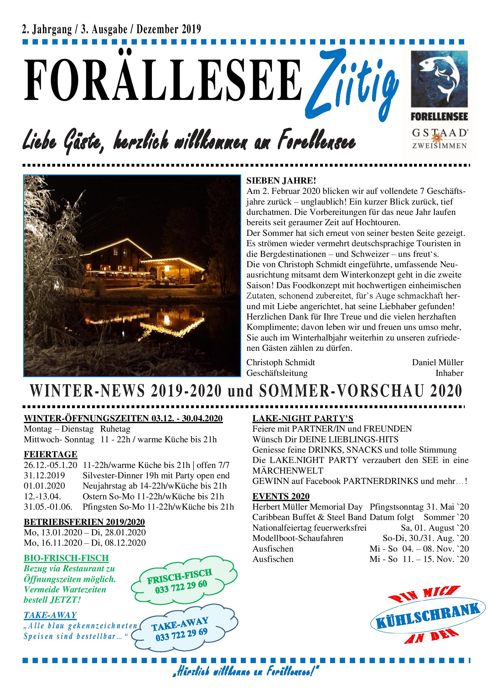 Speisekarte Forellensee in Zweisimmen, Seite 4