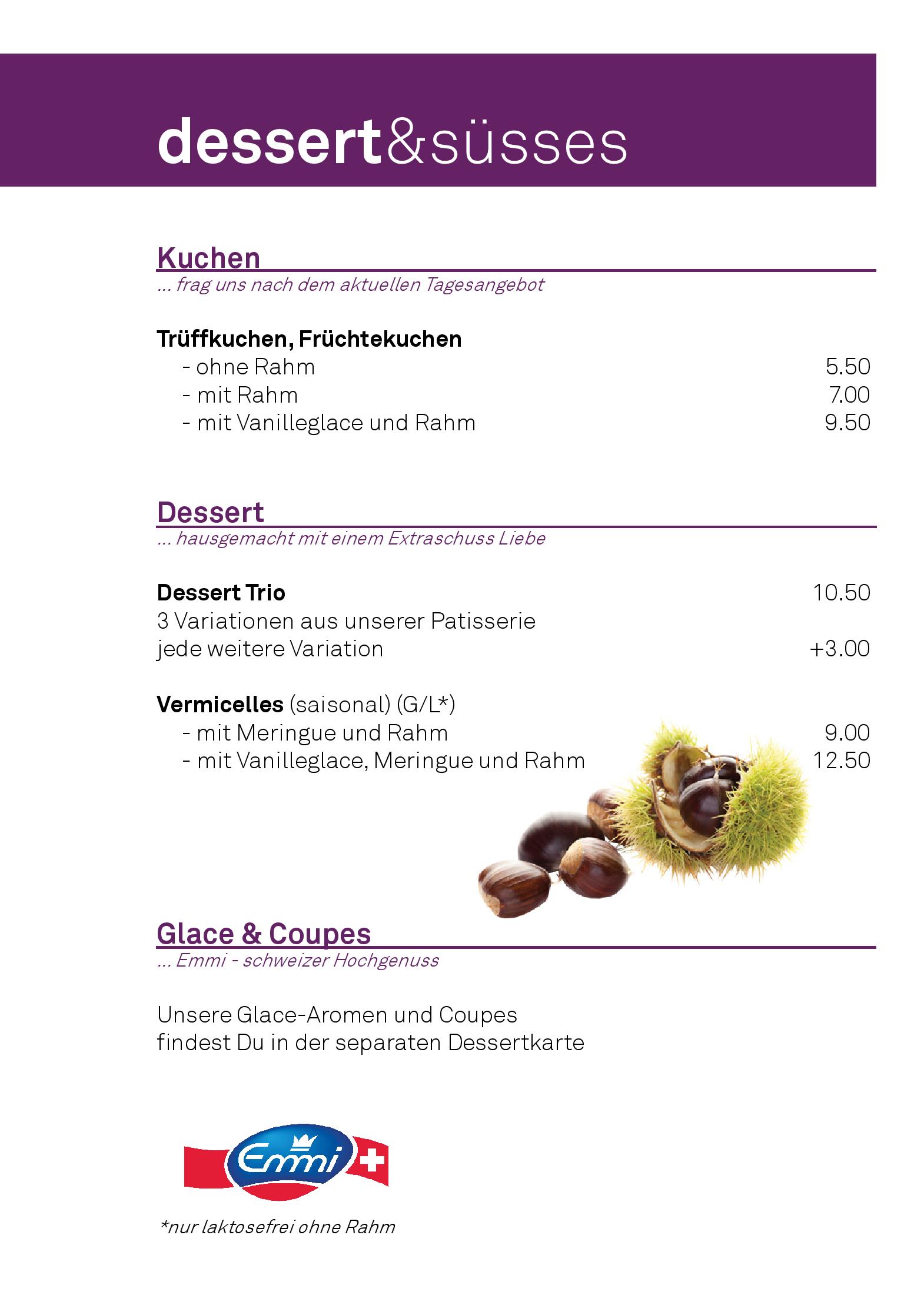 Speisekarte parkside eat & bar lounge in Thun, Seite 13
