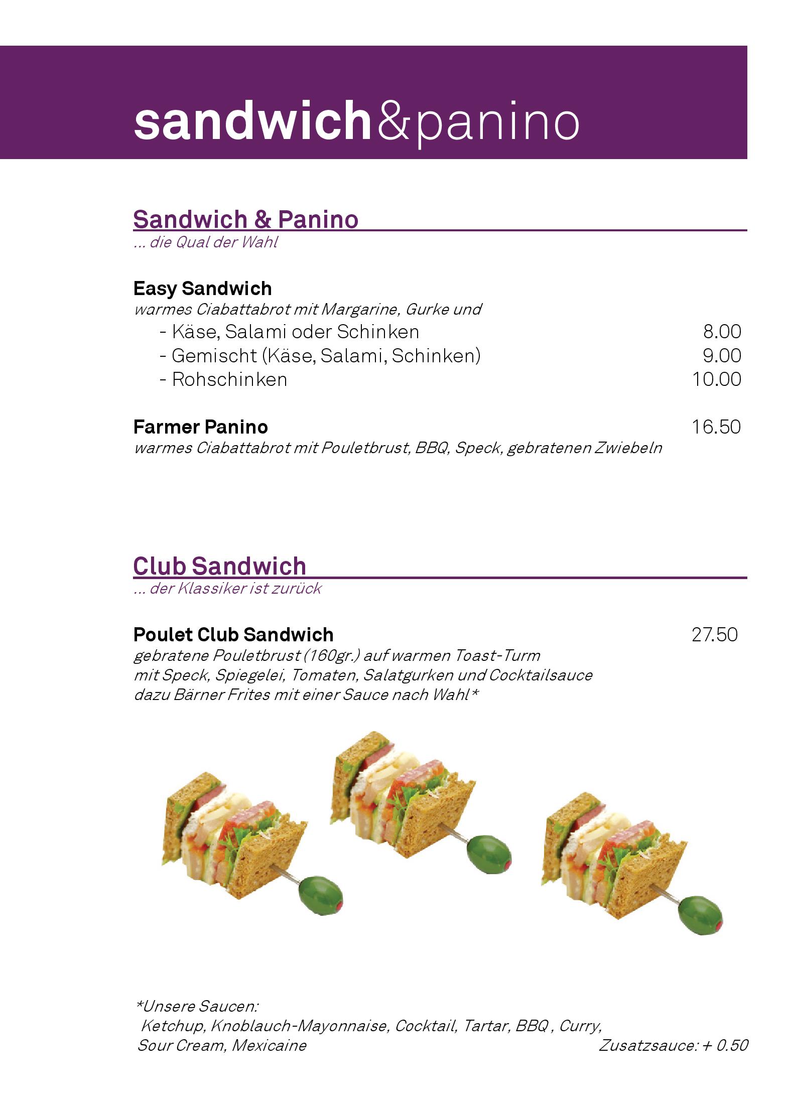 Speisekarte parkside eat & bar lounge in Thun, Seite 8