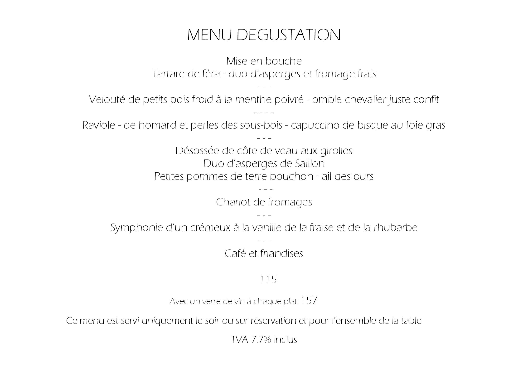 Speisekarte Restaurant du Club Nautique in Morges, Seite 7