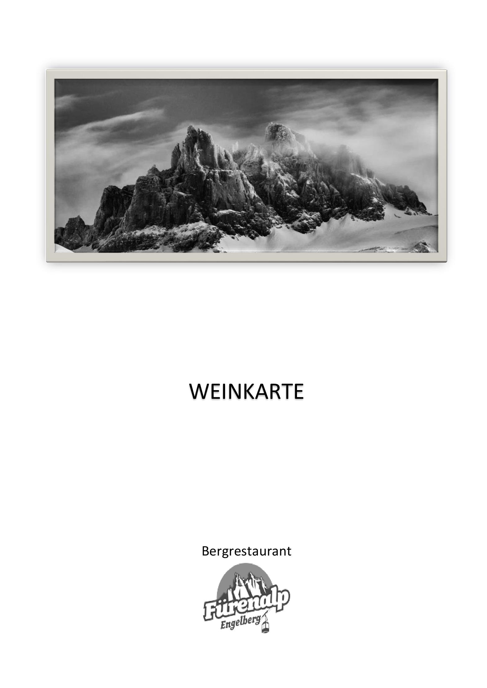 Speisekarte Bergrestaurant Fürenalp in Engelberg, Seite 14