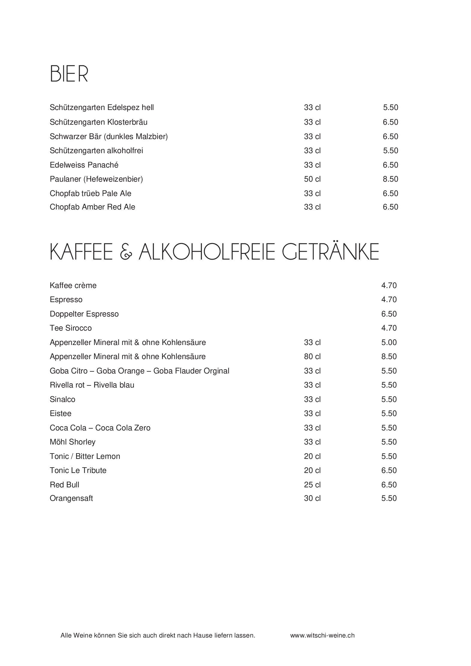 Speisekarte Wienerberg in St. Gallen, Seite 22