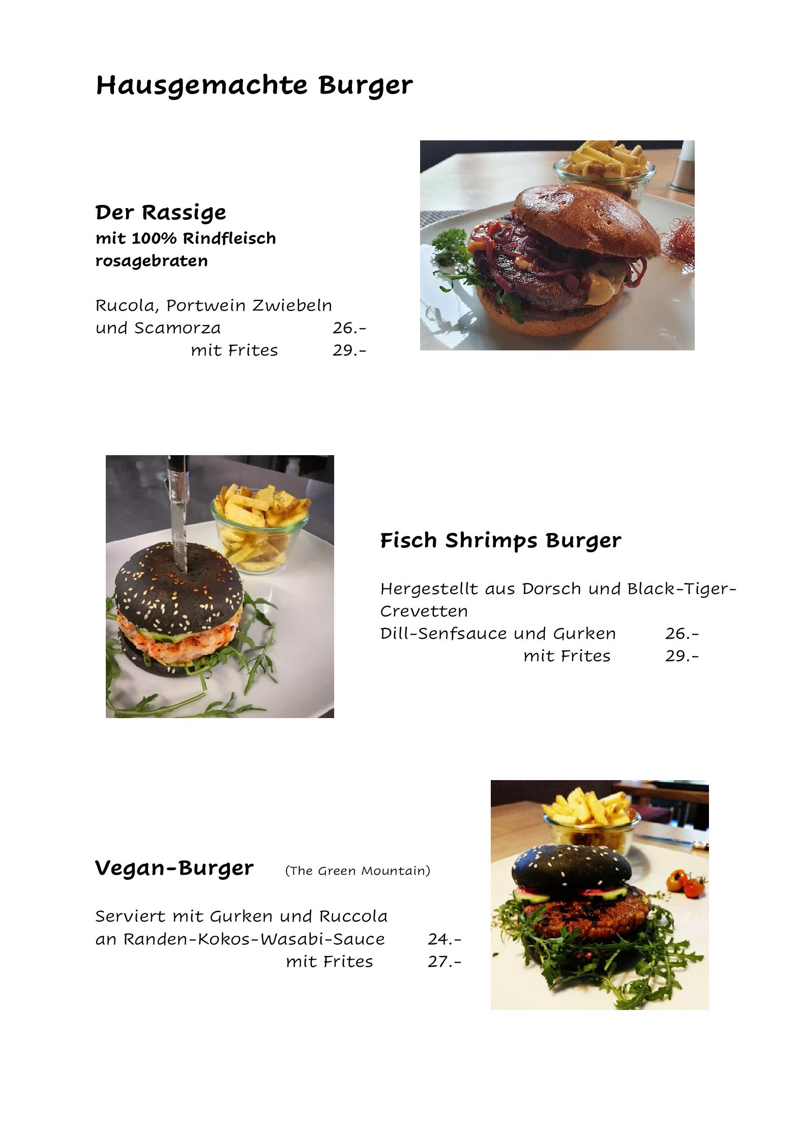 Speisekarte Pizzeria & Grill Tannenheim in Flumserberg, Seite 3