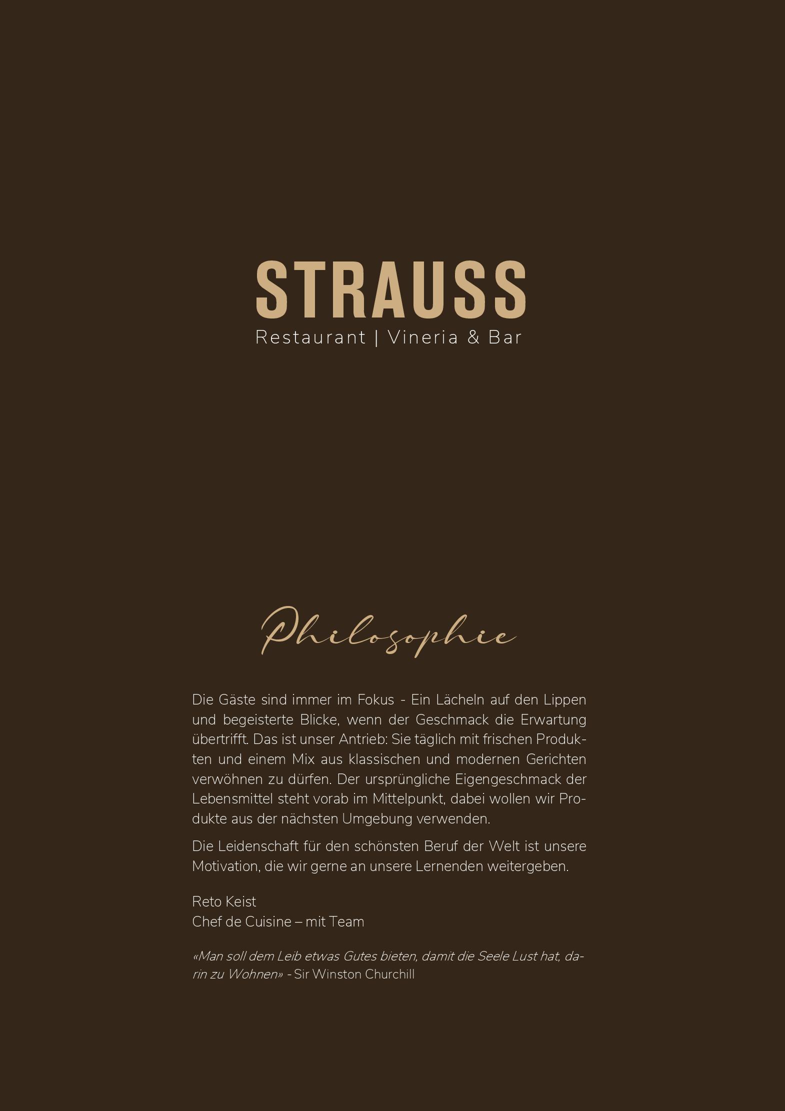 Speisekarte STRAUSS | Restaurant | Vineria & Bar in Winterthur, Seite 7