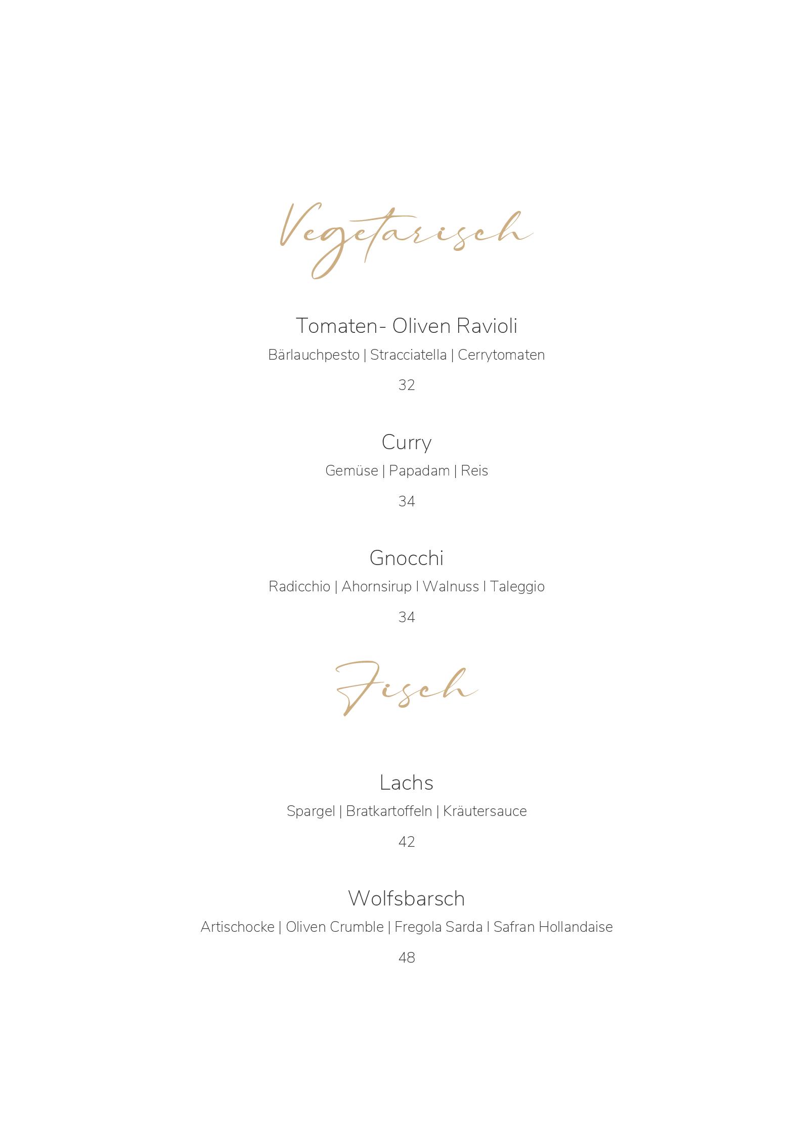 Speisekarte STRAUSS | Restaurant | Vineria & Bar in Winterthur, Seite 2